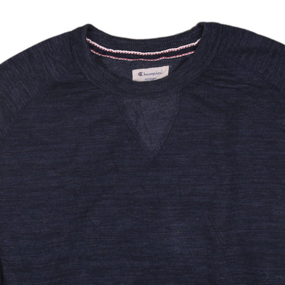 Champion Men's Blue Small Crew Neck Pullover Sweatshirt