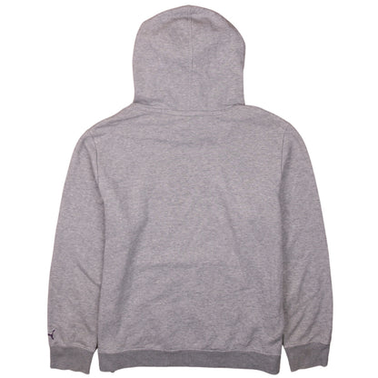 Puma Womens Grey Hooded Pullover Sweatshirt UK 16 with Logo