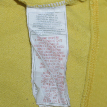 Nike Men's Yellow Pullover Hoodie S Logo Sports Fleece