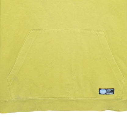 Nike Men's Yellow Pullover Hoodie S Logo Sports Fleece