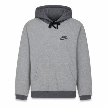 Nike Men’s Grey Pullover Hoodie Size M Sports Fleece Sweatshirt
