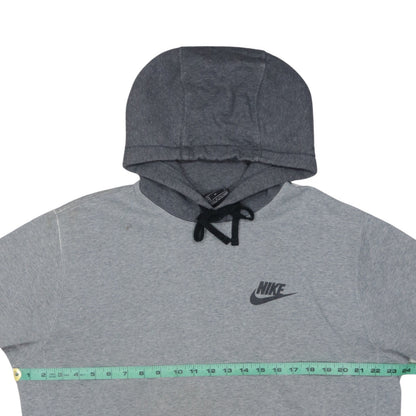 Nike Men’s Grey Pullover Hoodie Size M Sports Fleece Sweatshirt