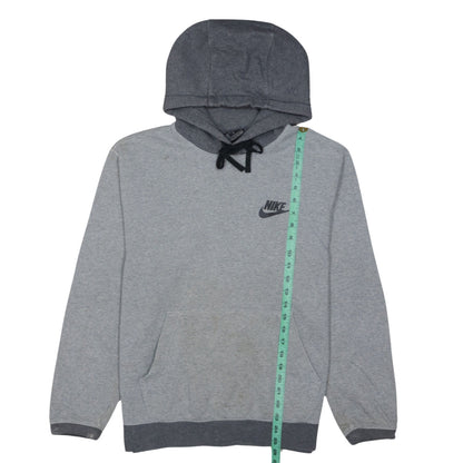 Nike Men’s Grey Pullover Hoodie Size M Sports Fleece Sweatshirt