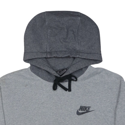Nike Men’s Grey Pullover Hoodie Size M Sports Fleece Sweatshirt
