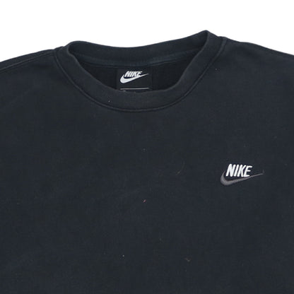 Nike Men's Black Small Pullover Sweatshirt Crew Neck Fleece