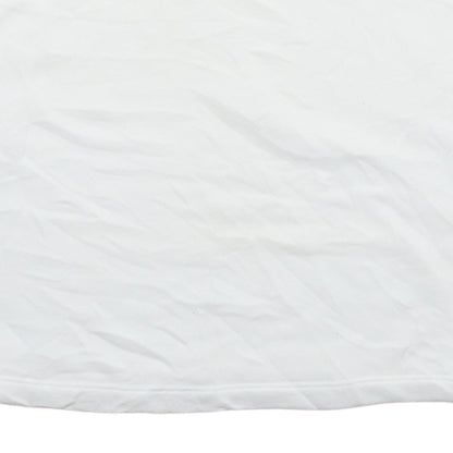 Adidas Women White XS Crew Neck Pullover Sweatshirt Long Sleeve Cotton