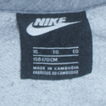 Nike Boys Grey Full Zip Hoodie XL 158-170cm Cotton Blend Casual