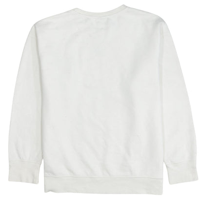 Nike Boys White Pullover Crew Neck Fleece Sweatshirt XL