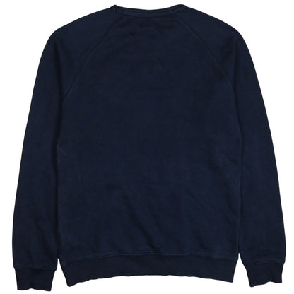 Adidas Mens Blue Crew Neck Pullover Sweatshirt Size S