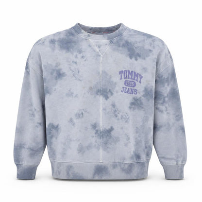 Tommy Jeans Men's Blue Tie Dye Pullover Sweatshirt Size S