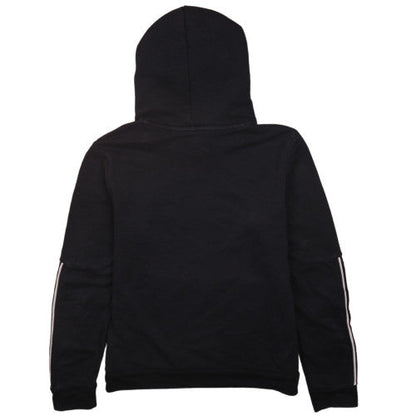 Puma Womens Black Small Pullover Hoodie with Logo Detail