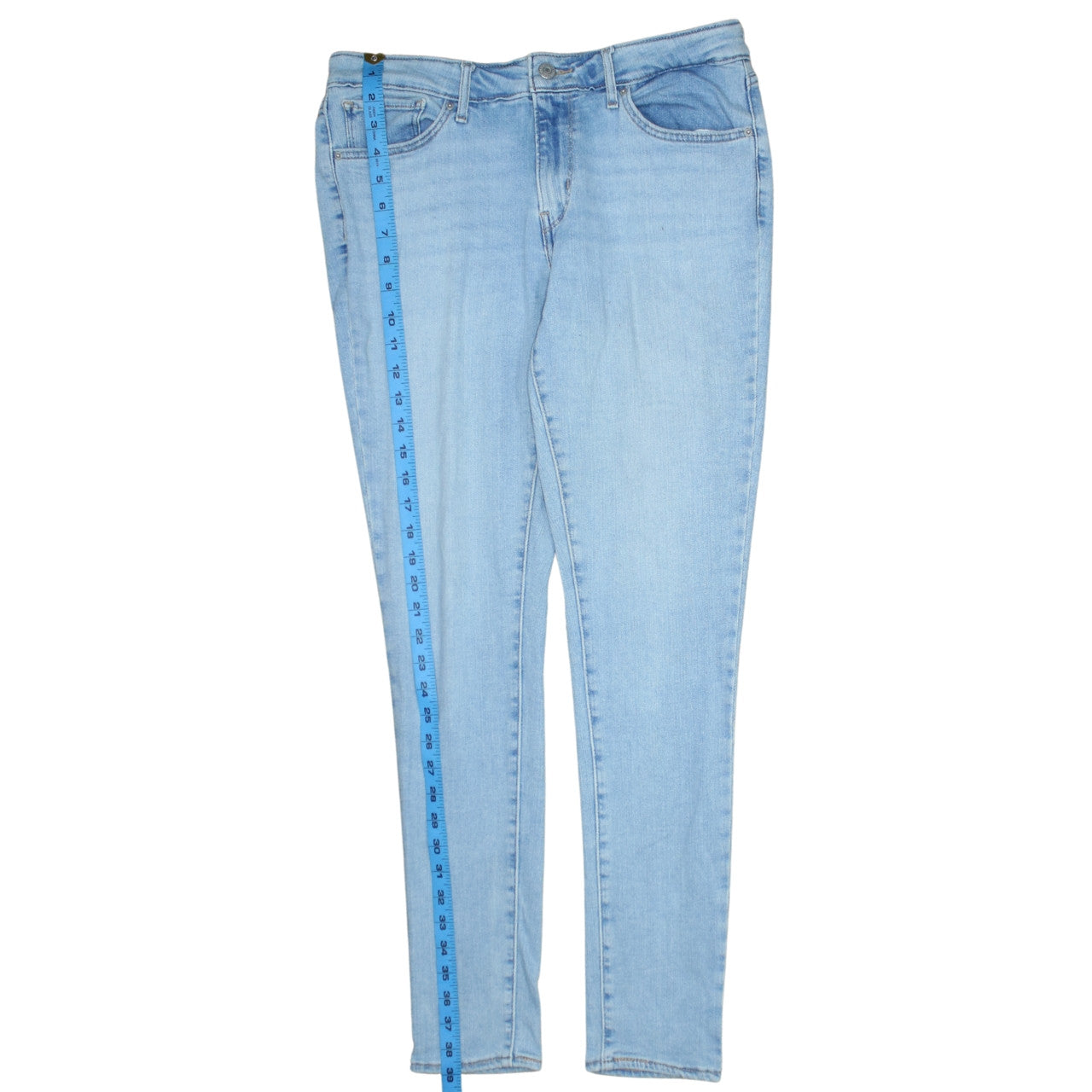 Levi's Women's Blue 711 Skinny Stretch Jeans Size 31 Mid Rise