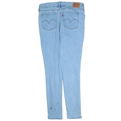 Levi's Women's Blue 711 Skinny Stretch Jeans Size 31 Mid Rise