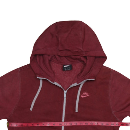 Nike Men's Red Full Zip Hoodie Small Regular Fit
