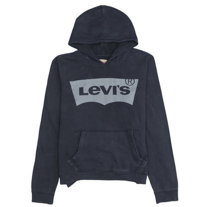 Levi's Boys Navy Blue Pullover Hoodie Age 16 Graphic Logo Cotton