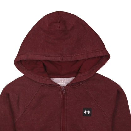 Under Armour Men’s Red XS Relaxed Fit 1/2 Zip Fleece Hoodie