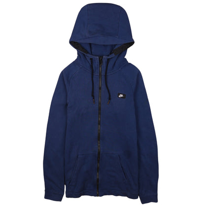 Nike Men's Blue Full Zip Hoodie XS Regular Fit Fleece Sweatshirt