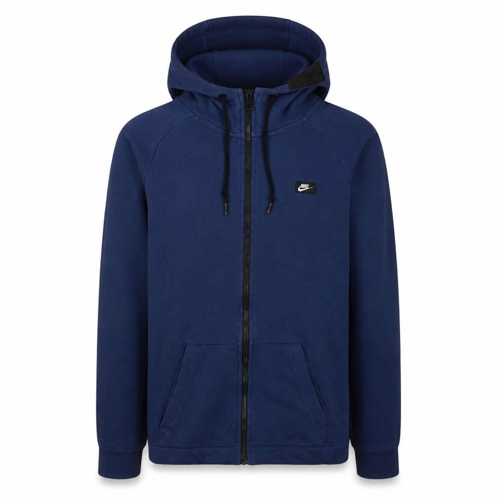 Nike Men's Blue Full Zip Hoodie XS Regular Fit Fleece Sweatshirt