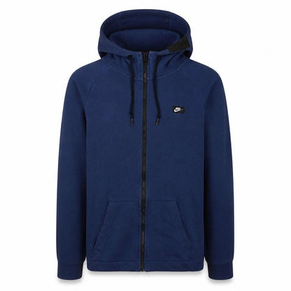 Nike Men's Blue Full Zip Hoodie XS Regular Fit Fleece Sweatshirt