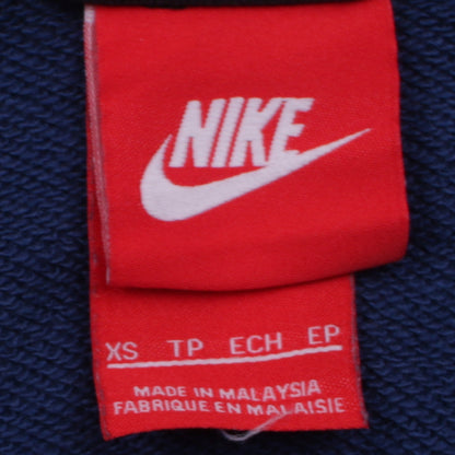 Nike Men's Blue Full Zip Hoodie XS Regular Fit Fleece Sweatshirt