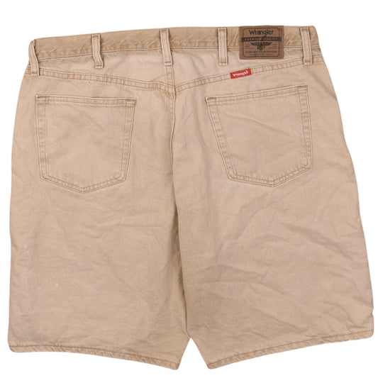 Wrangler Men Beige Relaxed Fit Chino Shorts Size XL (40) Casual