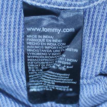 Tommy Hilfiger Men's Blue Slim Fit Long Sleeve Button-Up Shirt Size M