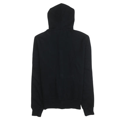 Tommy Hilfiger Men's Black Full Zip Hoodie Size M Logo Sleeve