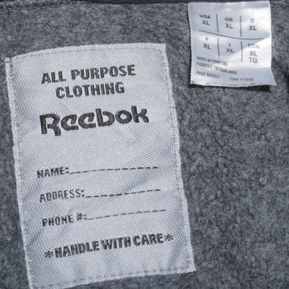 Reebok Mens Grey XL Pullover Sweatshirt with Zip Pockets