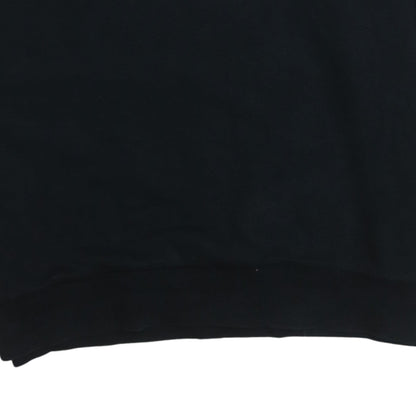 Converse Mens Black 2XL Crew Neck Pullover Sweatshirt