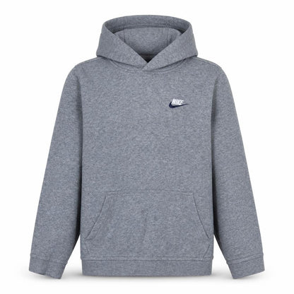 Nike Boys Grey Pullover Hoodie XL (158-170cm) Classic Fit Logo Sweatshirt