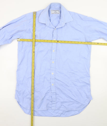 Charles Tyrwhitt Men’s Blue Classic Fit Long Sleeve Dress Shirt Size 16/36