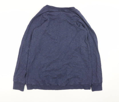 Seraphine Womens Blue Wrap Maternity Sweatshirt XS Viscose Blend