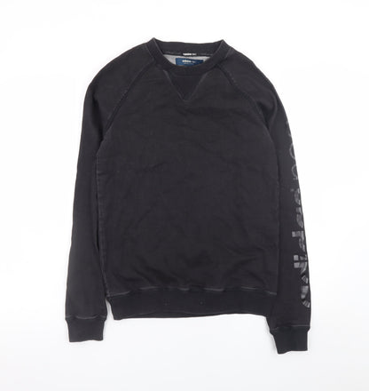 Adidas Neo Men's Black XS Pullover Sweatshirt With Logo Sleeve
