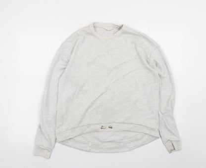 Ted Baker Women Grey Pullover Sweatshirt Size 10 Viscose Blend