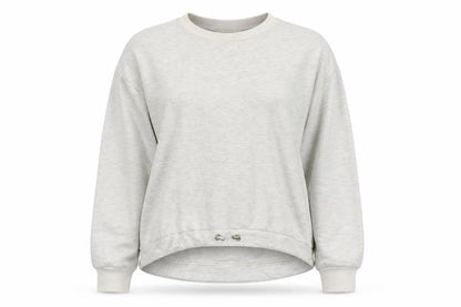 Ted Baker Women Grey Pullover Sweatshirt Size 10 Viscose Blend