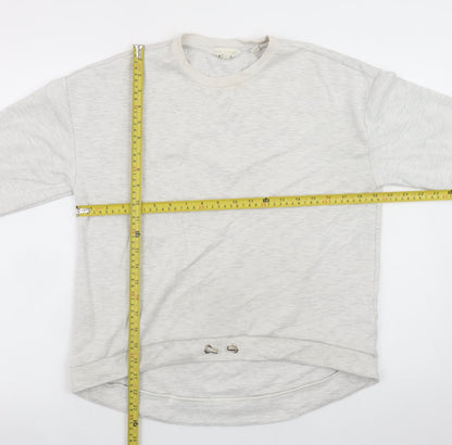 Ted Baker Women Grey Pullover Sweatshirt Size 10 Viscose Blend