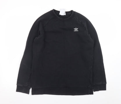Adidas Men's Black Crew Neck Pullover Sweatshirt Size M
