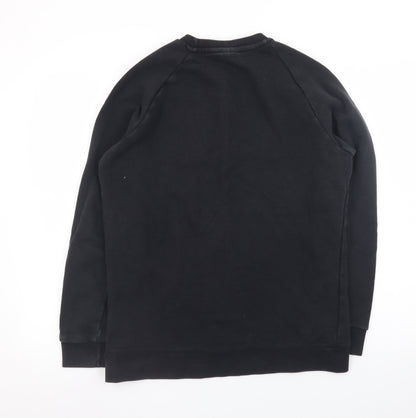 Adidas Men's Black Crew Neck Pullover Sweatshirt Size M