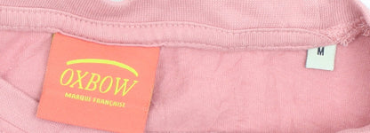 Oxbow Womens Pink Cotton Surfwear Logo T-Shirt M