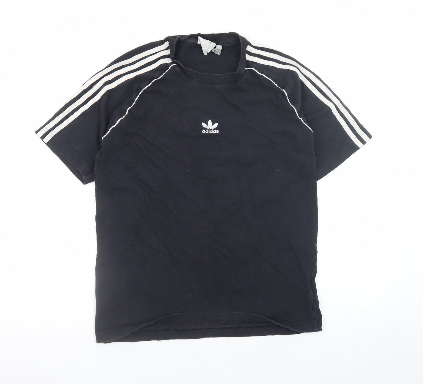 Adidas Men's Black Short Sleeve Crew Neck Cotton T-Shirt Size S