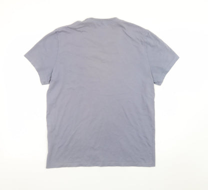 Jack Wills Men's Grey Crew Neck Cotton T-Shirt Size L