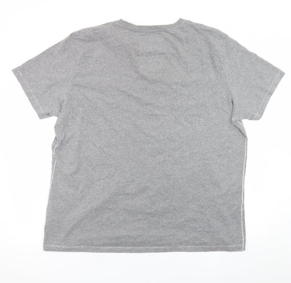 Brooklyn & Fox Men's Grey Vintage Graphic T-Shirt 2XL Classic Fit