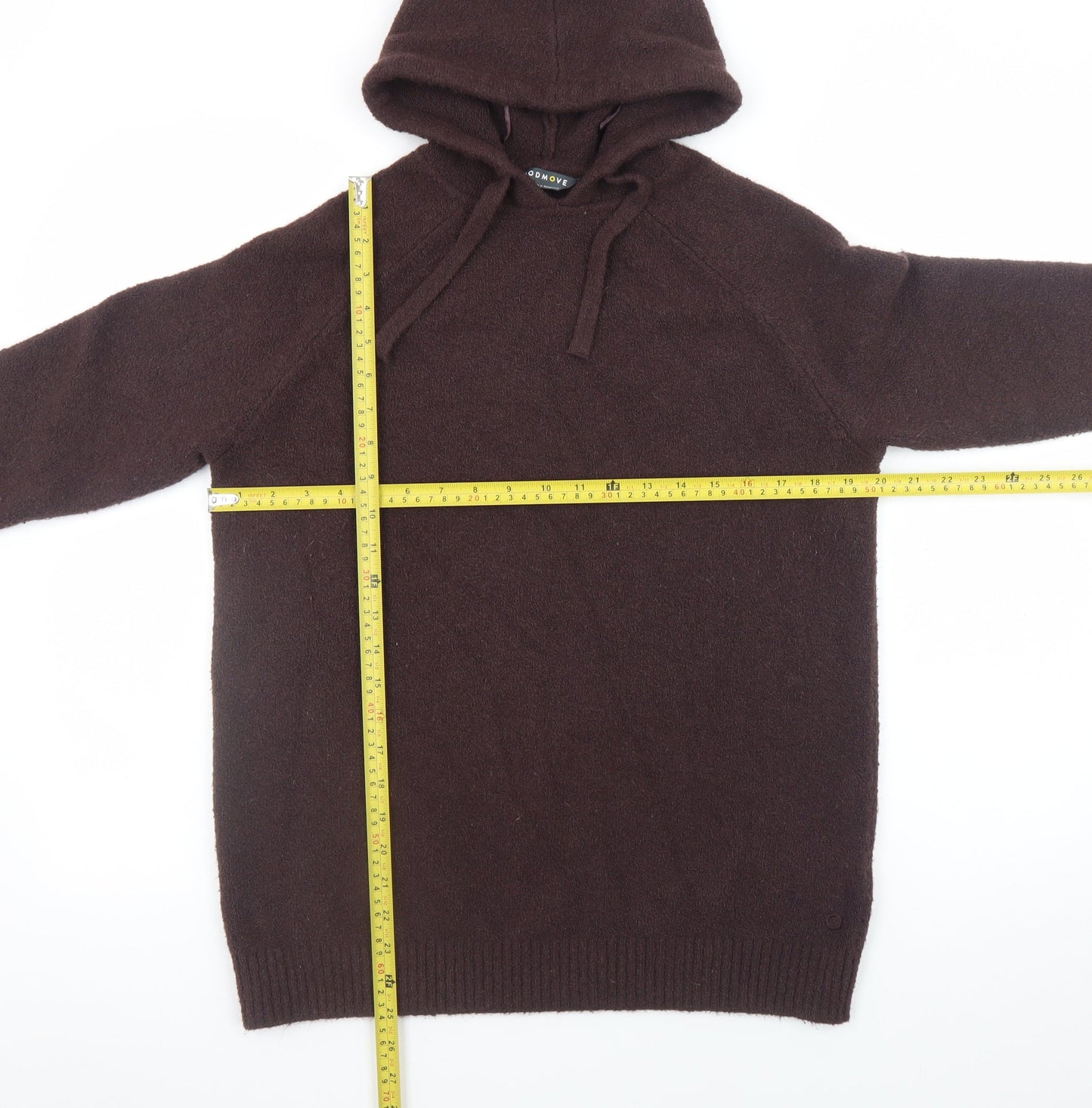 Marks and Spencer Women's Brown Hooded Wool Blend Jumper M