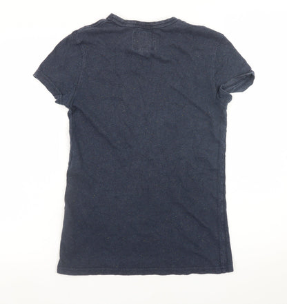 Jack Wills Womens Blue XS Slim Fit Cotton Basic T-Shirt