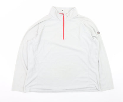 Regatta Women’s Grey 1/4 Zip Fleece Sweatshirt UK 20 Polyester Outdoor Top