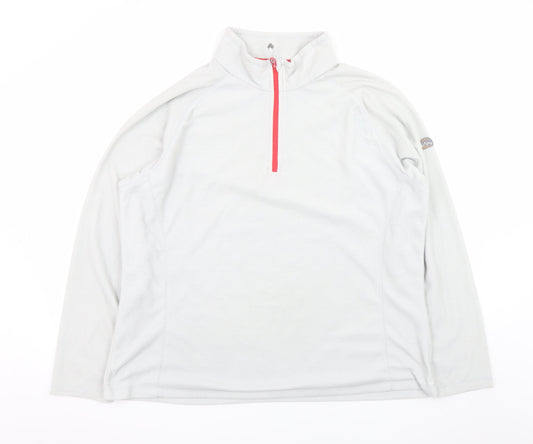 Regatta Women’s Grey 1/4 Zip Fleece Sweatshirt UK 20 Polyester Outdoor Top