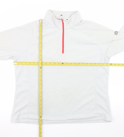 Regatta Women’s Grey 1/4 Zip Fleece Sweatshirt UK 20 Polyester Outdoor Top