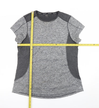 Marks and Spencer Women’s Grey Colourblock Sports T-Shirt Size 16