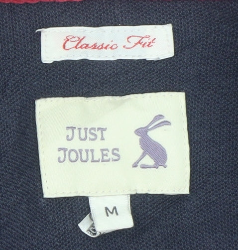 Joules Men's Blue Classic Fit Polo Shirt Size M Embroidered Crest