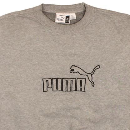 Puma Mens Grey XL Pullover Sweatshirt Crew Neck Sportswear